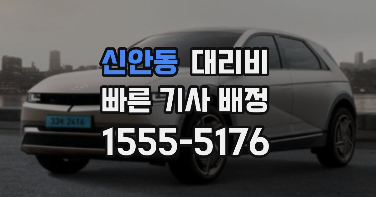 신안동 대리운전 가격