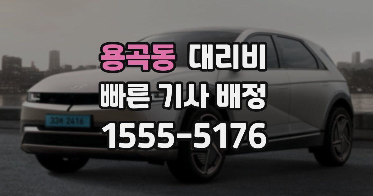 용곡동 대리운전 가격