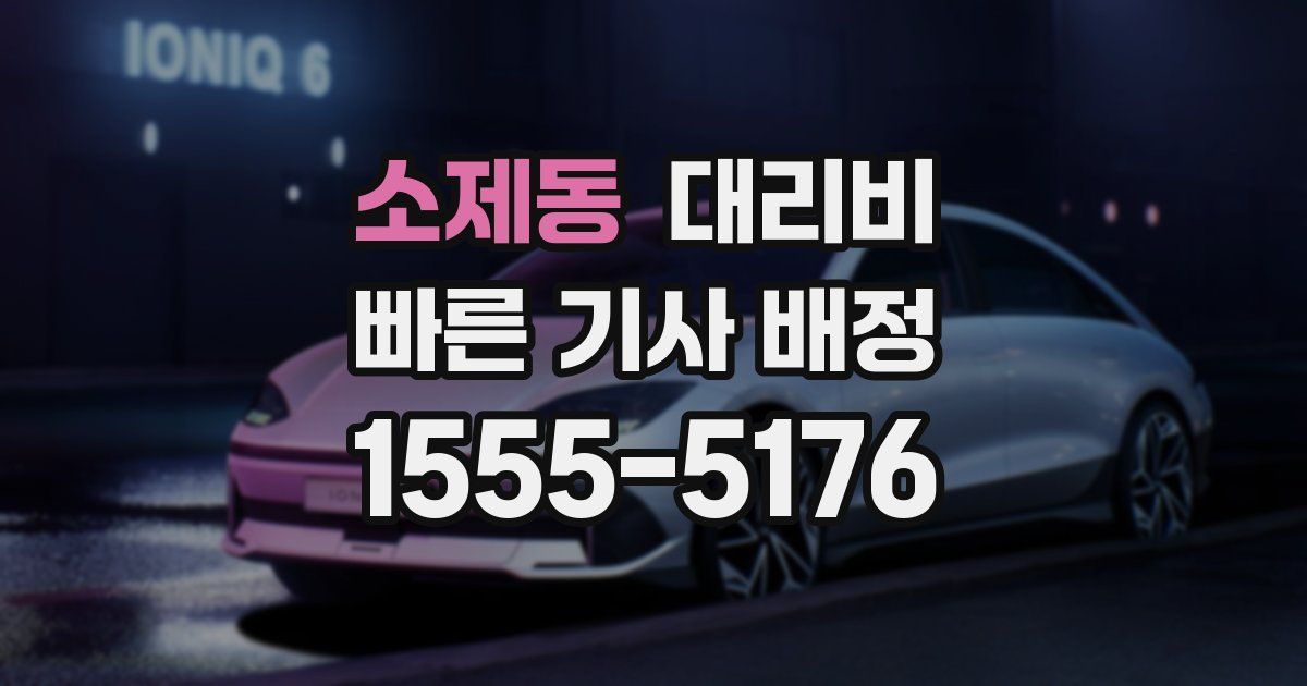 소제동 대리운전 가격