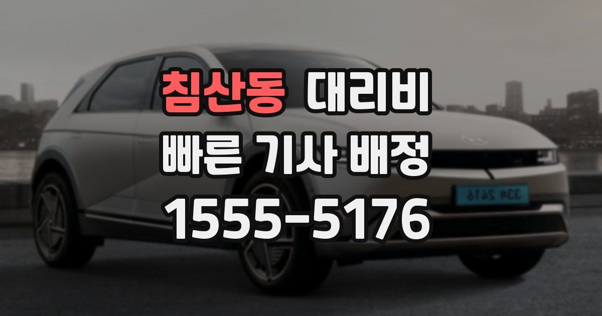 침산동 대리운전 가격
