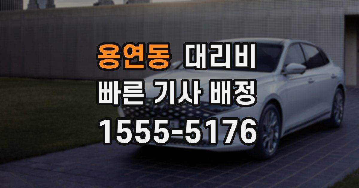 용연동 대리운전 가격