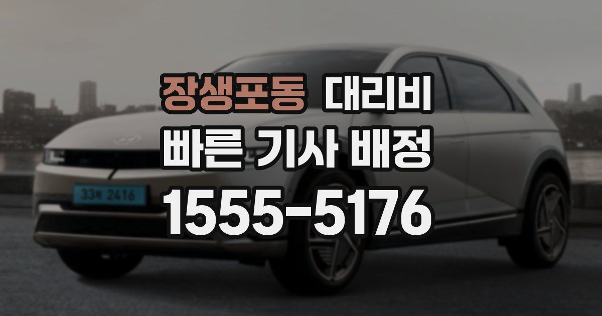 장생포동 대리운전 가격