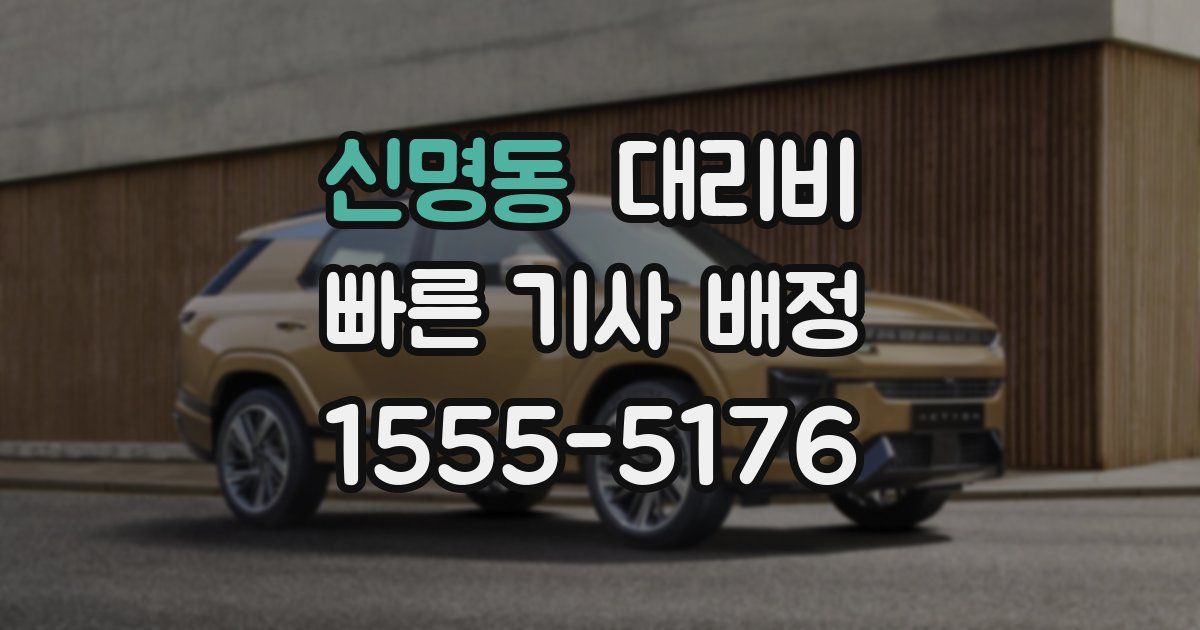 신명동 대리운전 가격