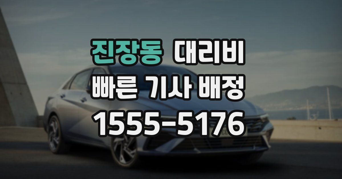 진장동 대리운전 가격