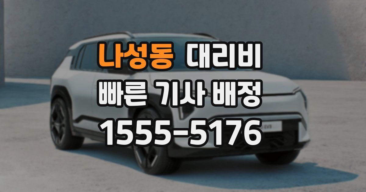 나성동 대리운전 가격