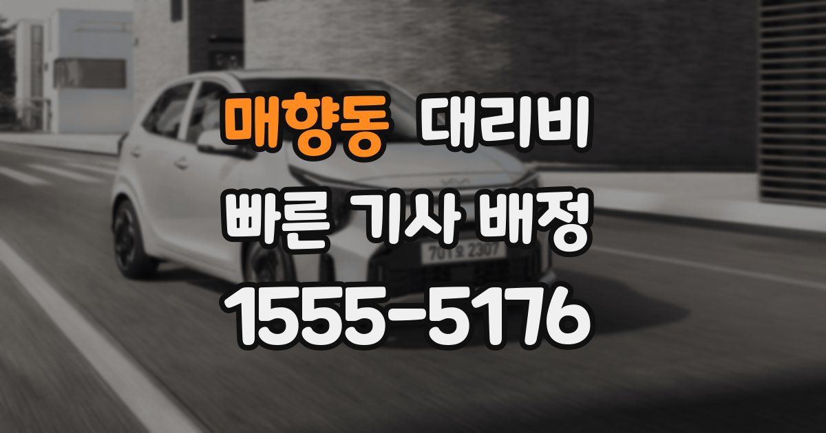 매향동 대리운전 가격