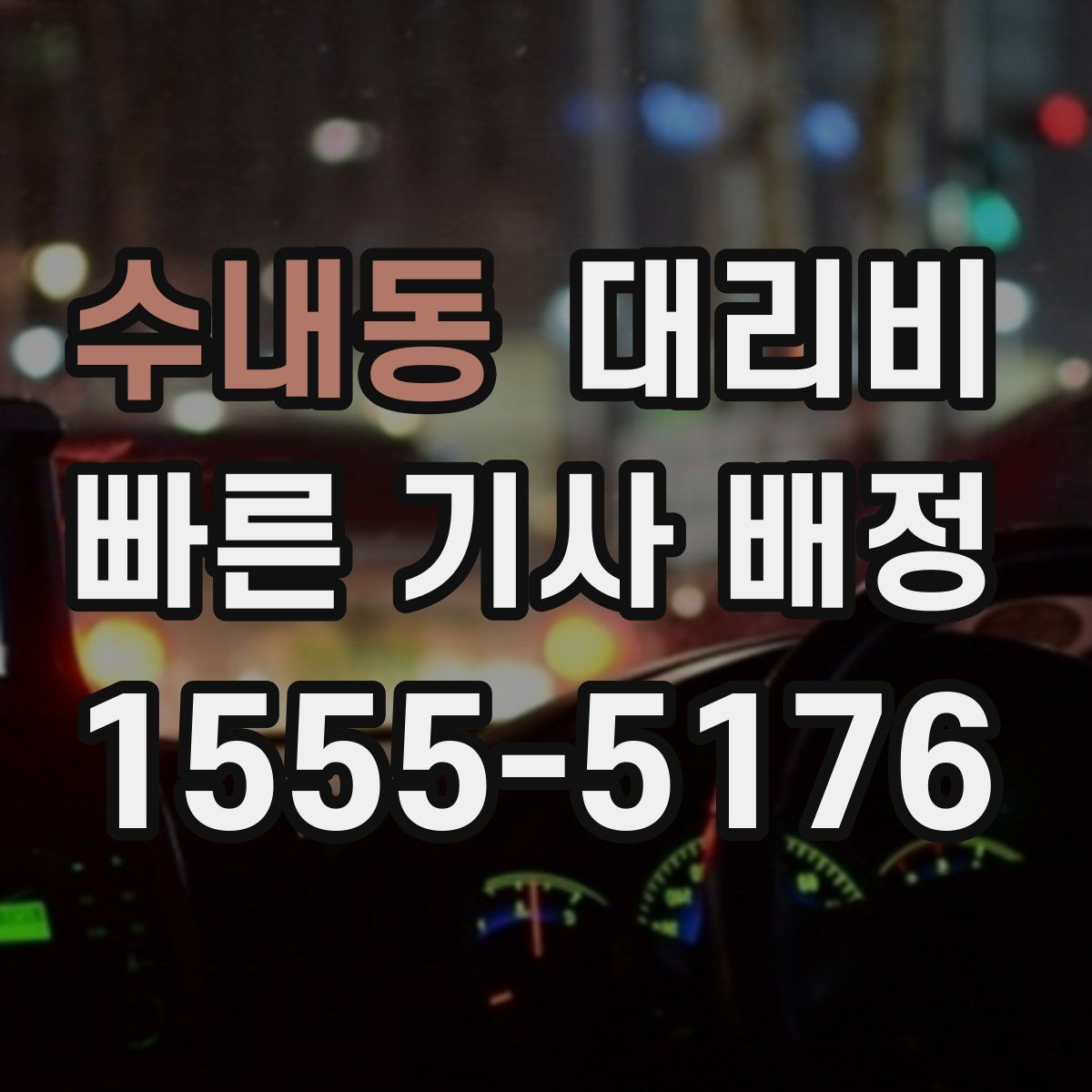 수내동 대리운전
