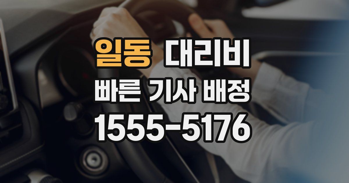 일동 대리운전 가격