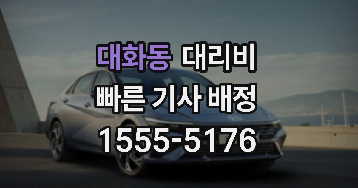 대화동 대리운전 가격