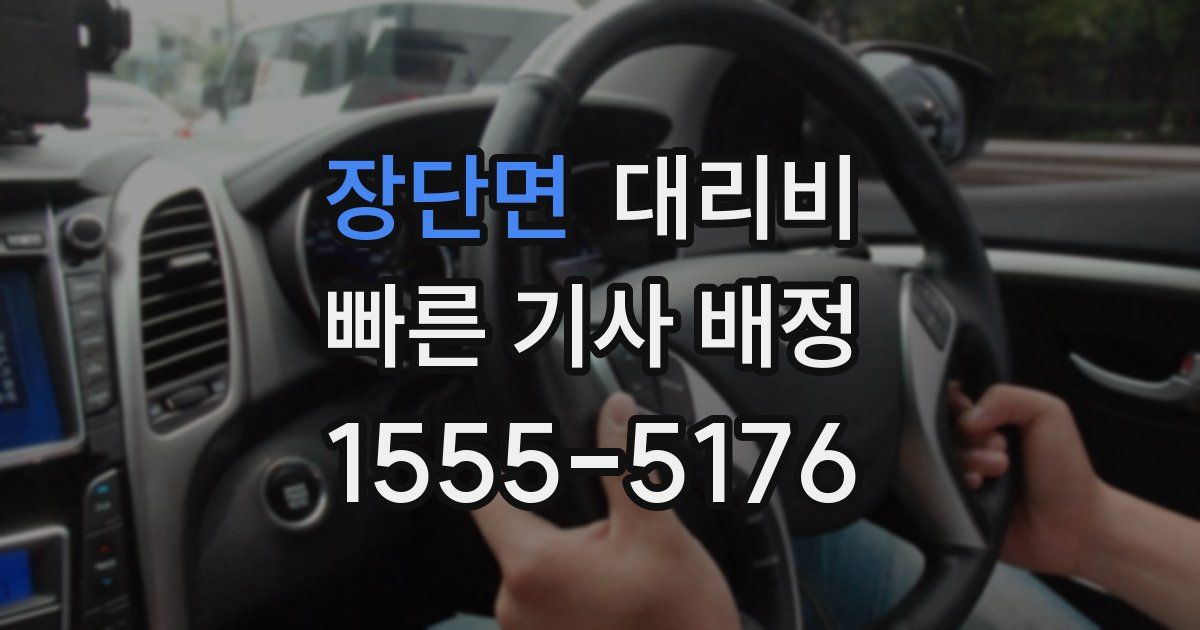 장단면 대리운전 가격