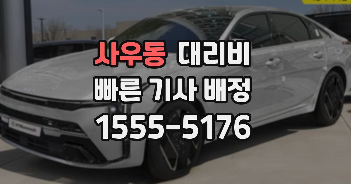 사우동 대리운전 가격