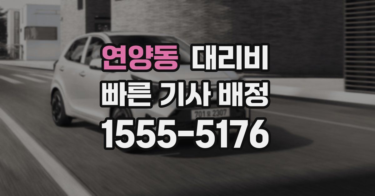 연양동 대리운전 가격