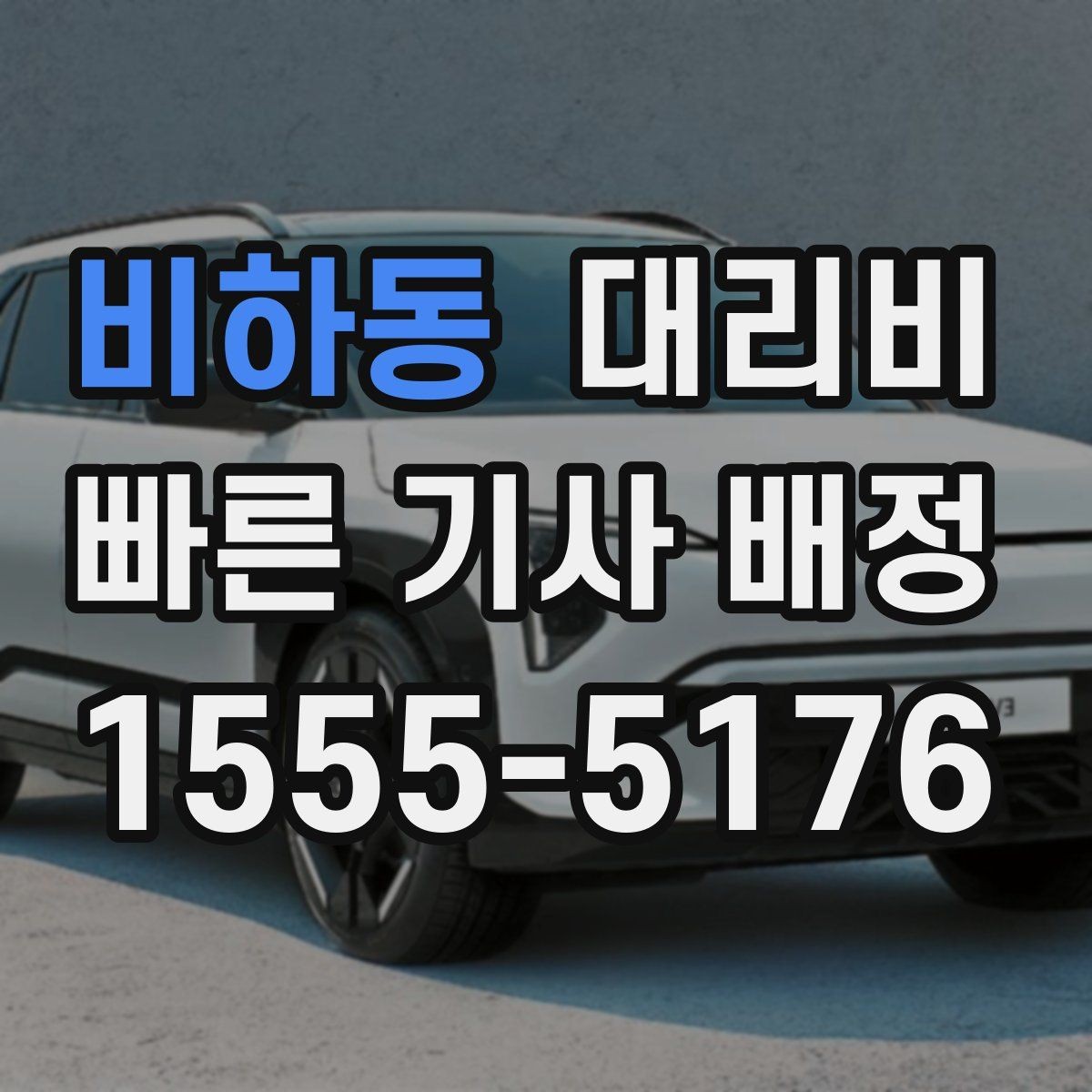 비하동 대리비 확인하고 우천 할증 여부도 함께 보세요