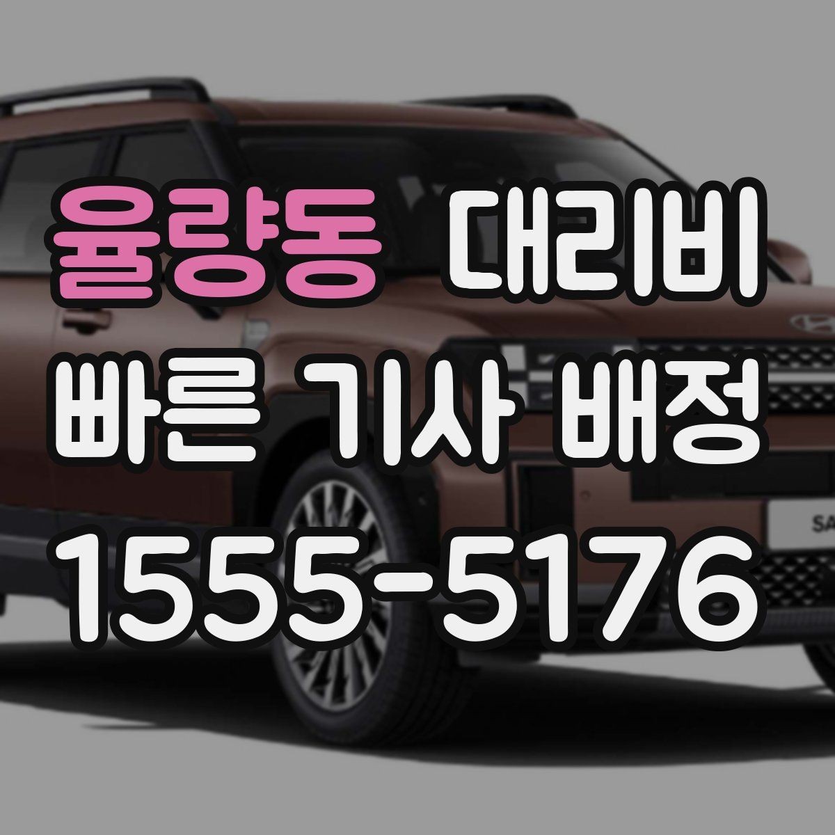 율량동 대리비 안내를 받을 때 동승 인원이 있을 때 팁