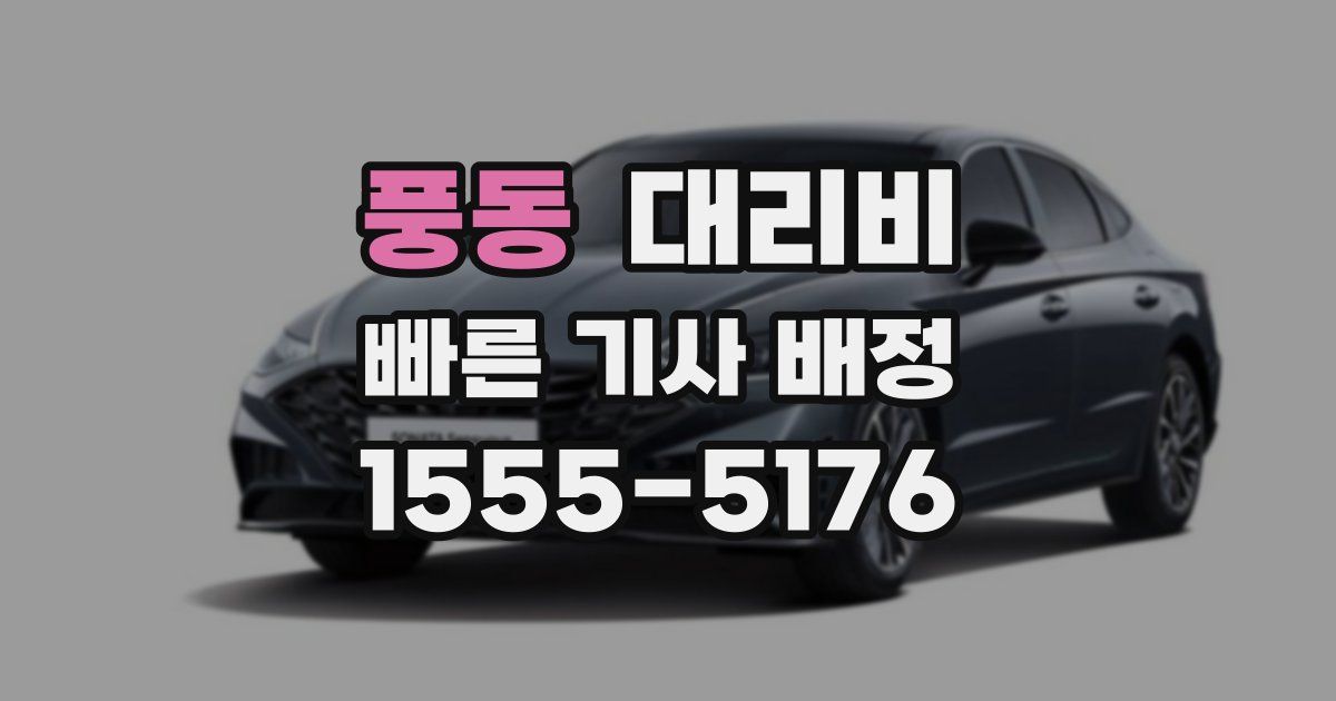 풍동 대리운전 가격