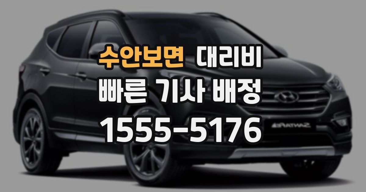 수안보면 대리운전 가격