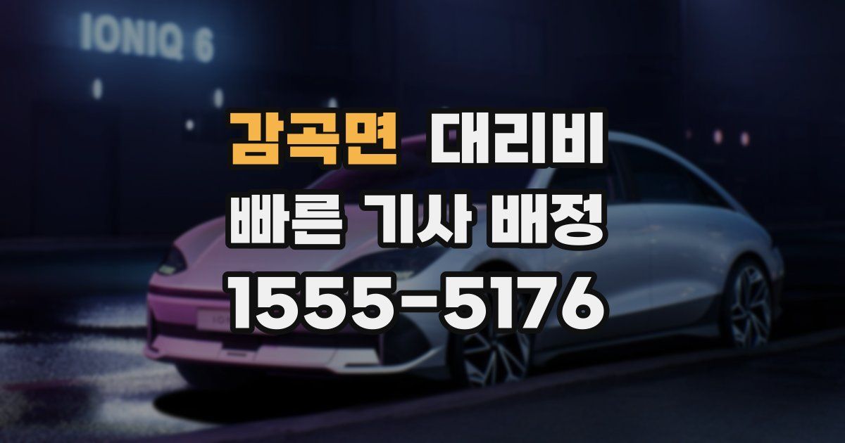 감곡면 대리운전 가격