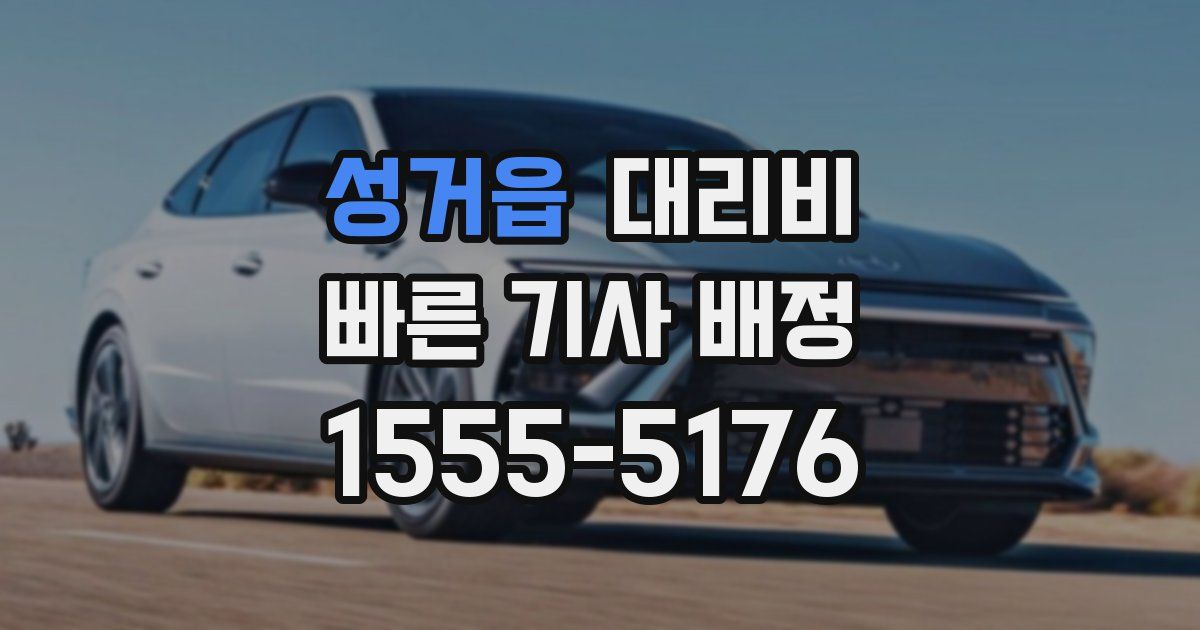 성거읍 대리운전 가격