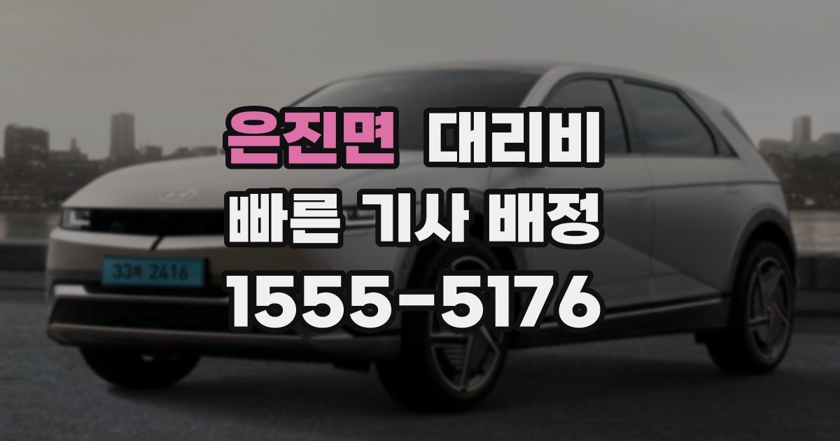 은진면 대리운전 가격