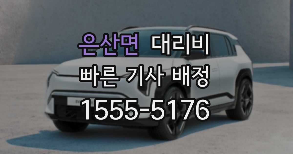 은산면 대리운전 가격