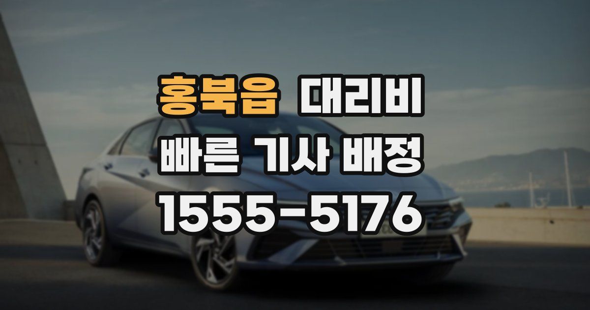 홍북읍 대리운전 가격