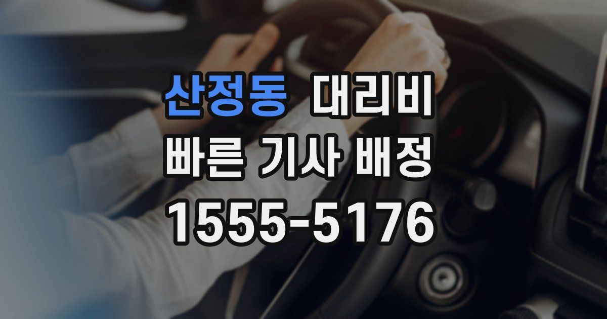 산정동 대리운전 가격