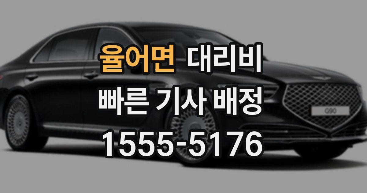 율어면 대리운전 가격