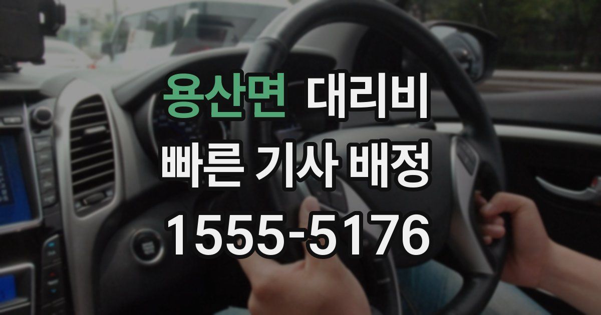 용산면 대리운전 가격