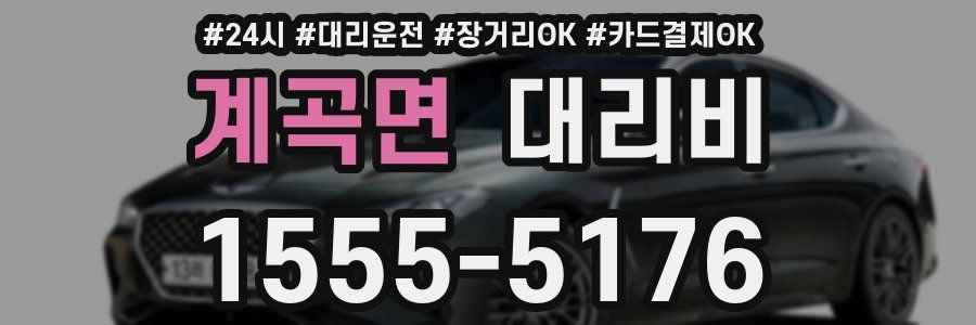 계곡면 대리비