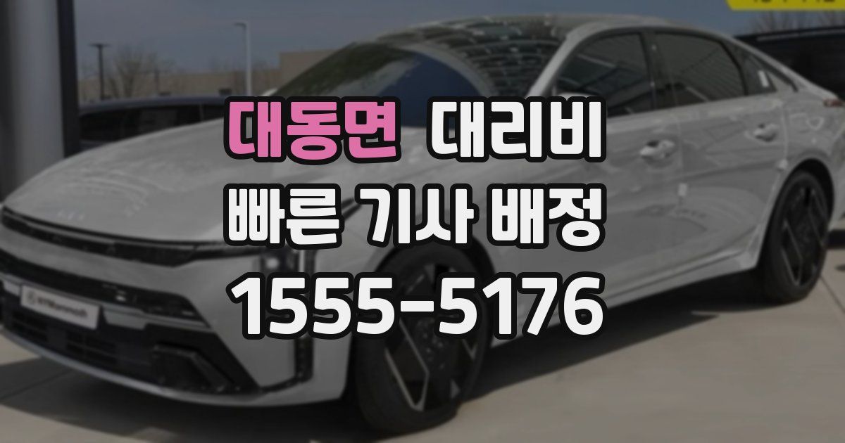 대동면 대리운전 가격