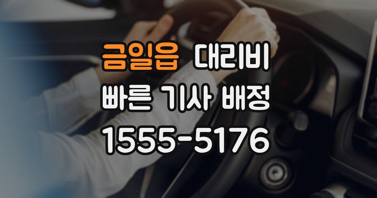 금일읍 대리운전 가격