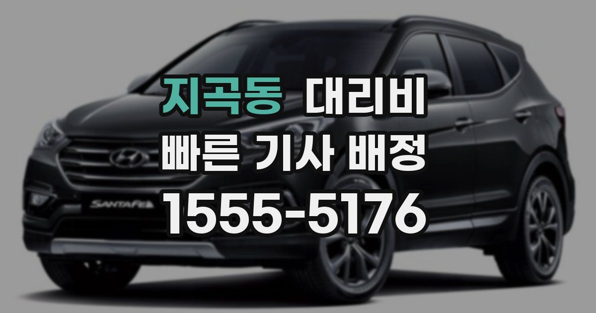 지곡동 대리운전 가격