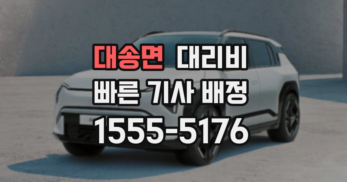 대송면 대리운전 가격