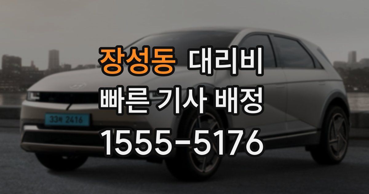 장성동 대리운전 가격