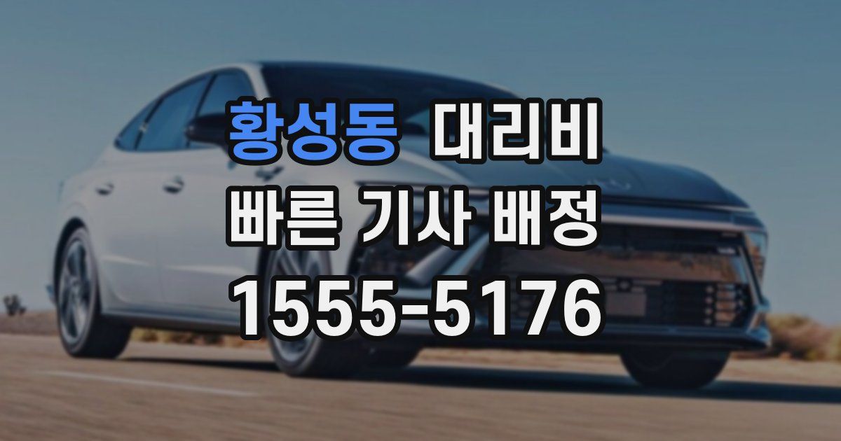 황성동 대리운전 가격