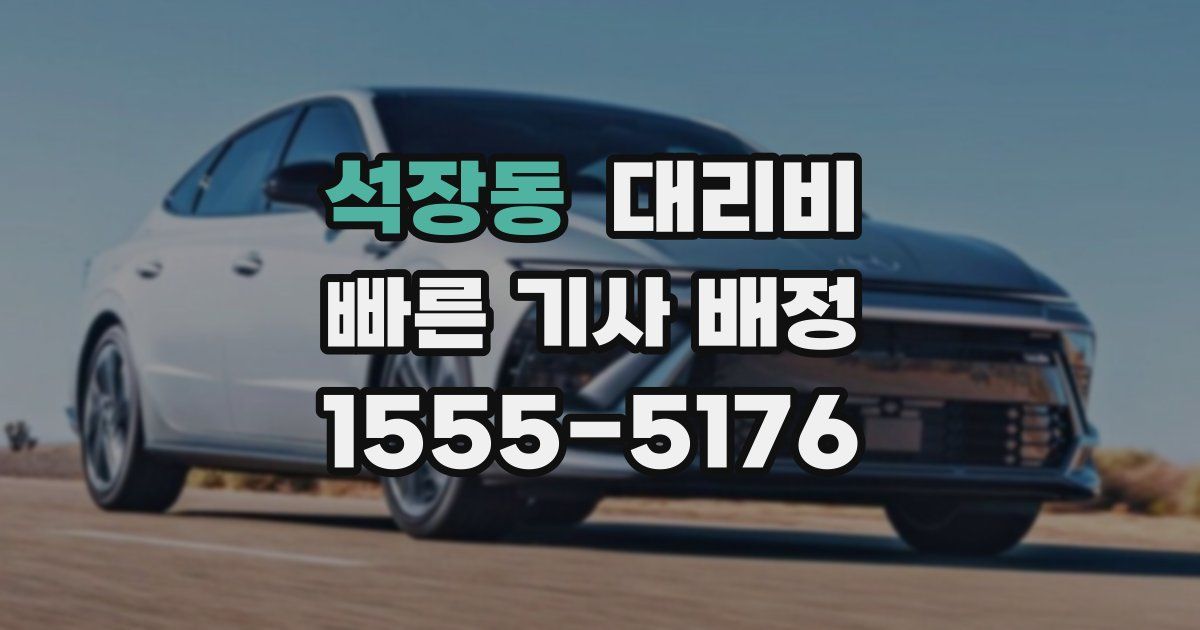 석장동 대리운전 가격