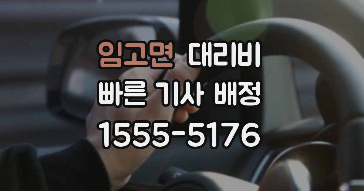임고면 대리운전 가격