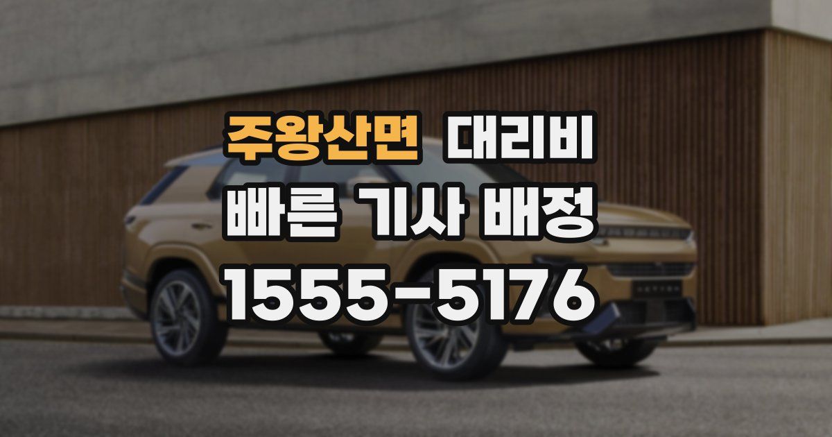 주왕산면 대리운전 가격