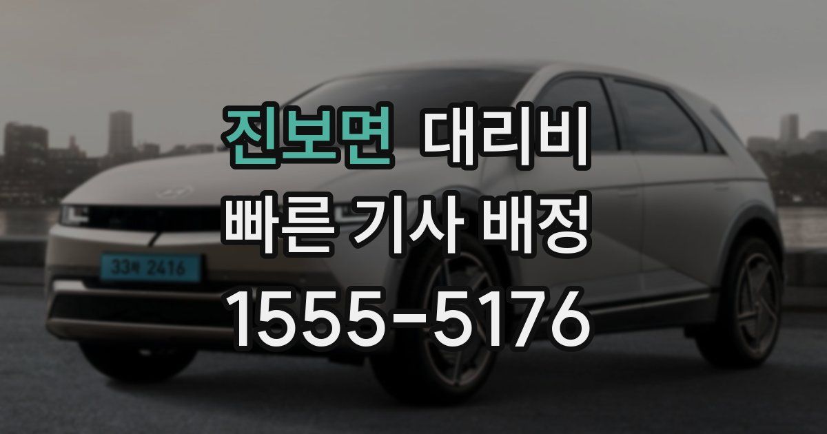진보면 대리운전 가격