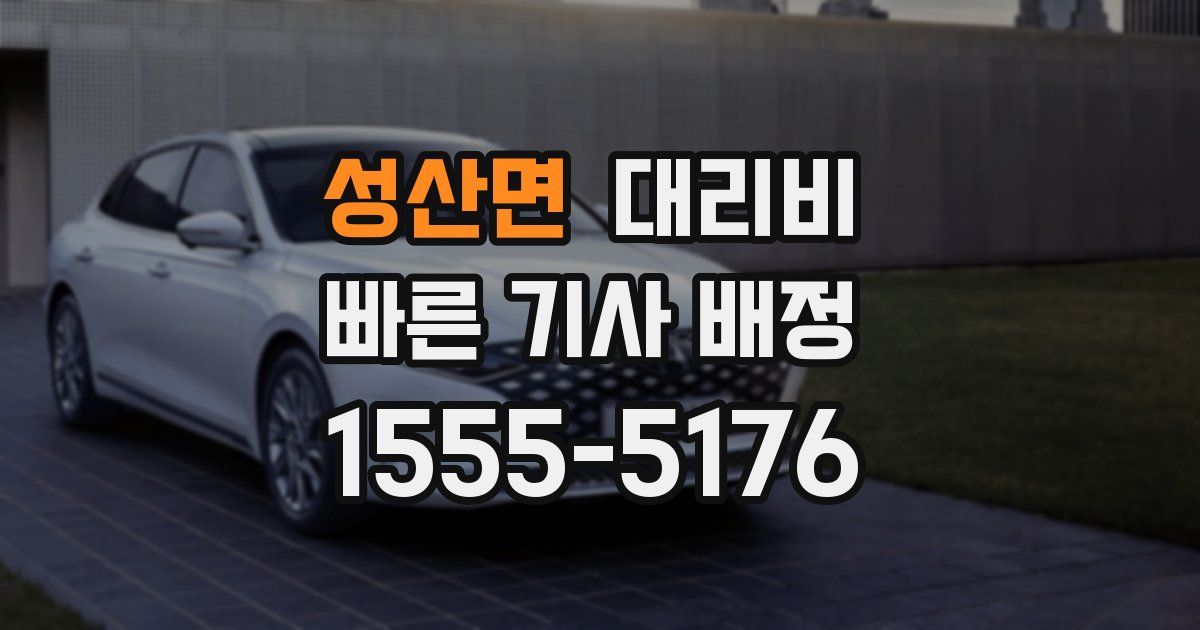 성산면 대리운전 가격