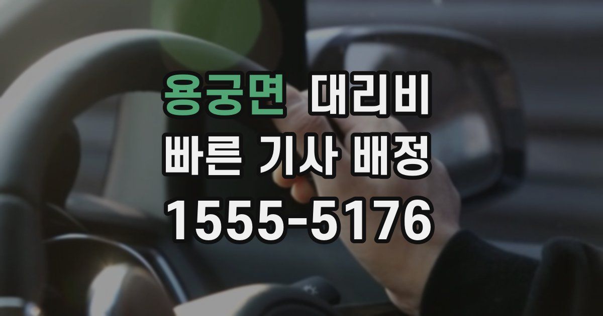용궁면 대리운전 가격