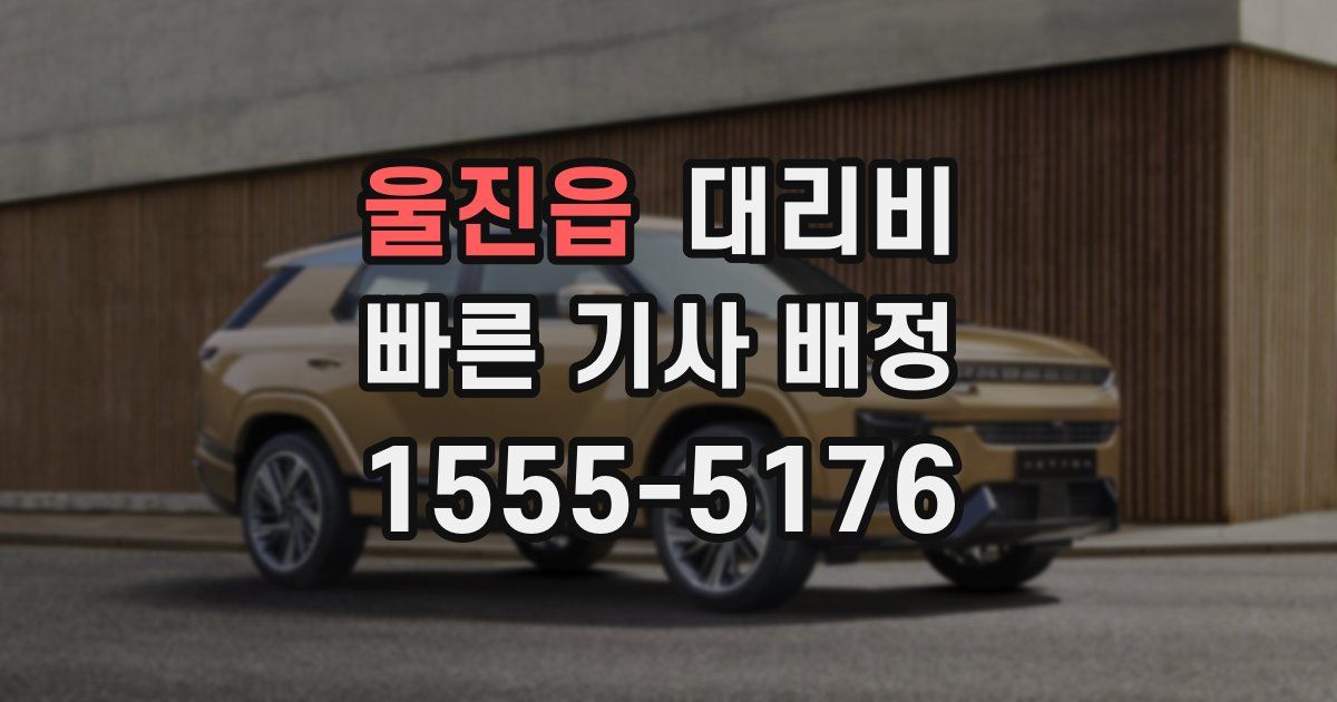 울진읍 대리운전 가격