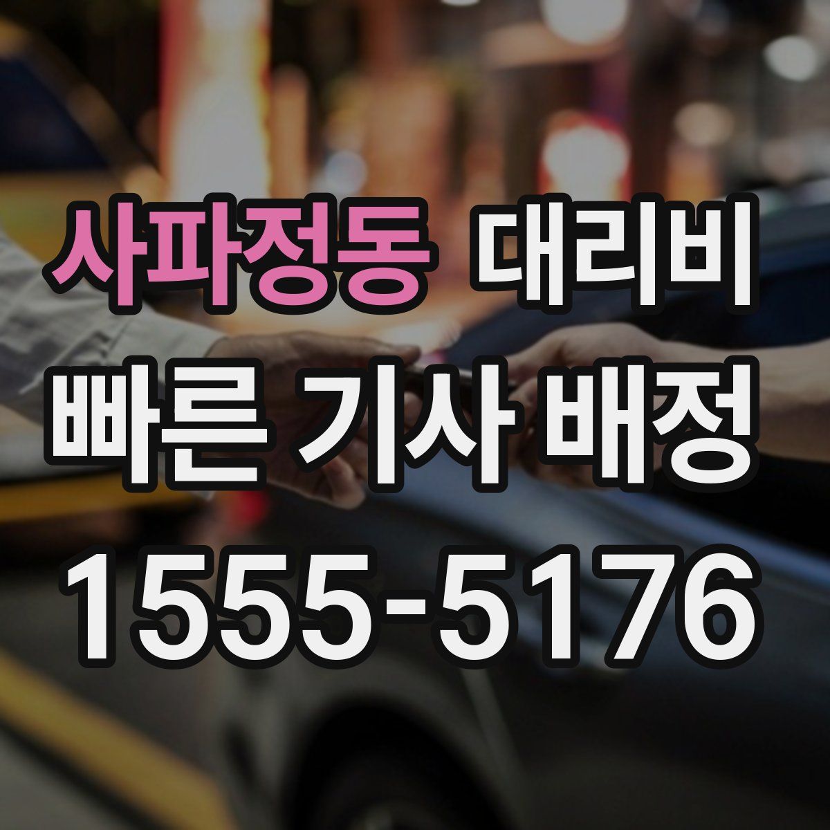 사파정동 대리운전