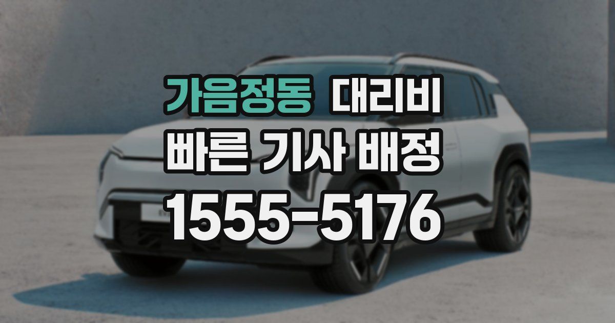 가음정동 대리운전 가격