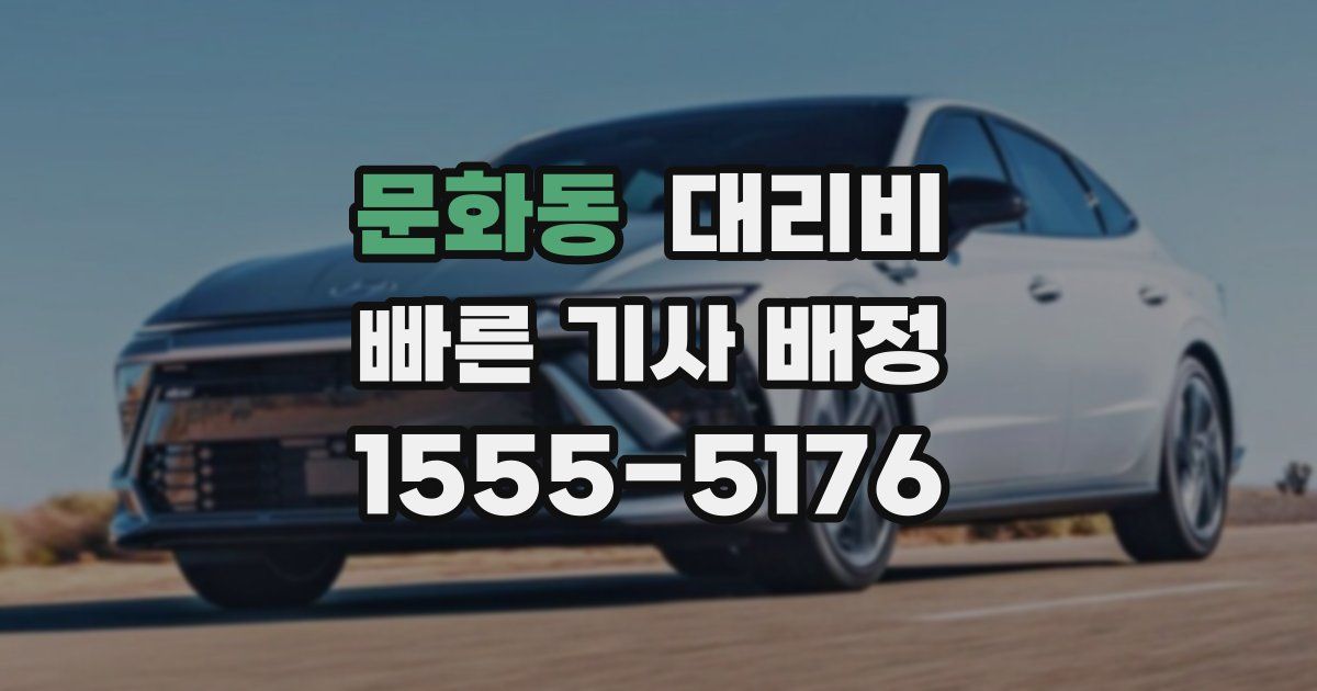 문화동 대리운전 가격