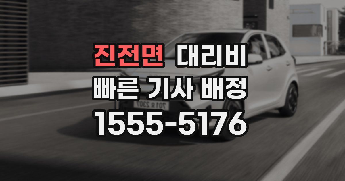 진전면 대리운전 가격