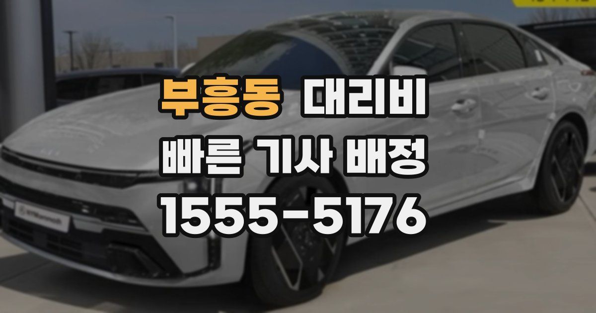 부흥동 대리운전 가격