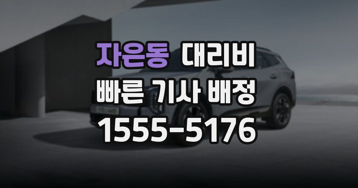 자은동 대리운전 가격