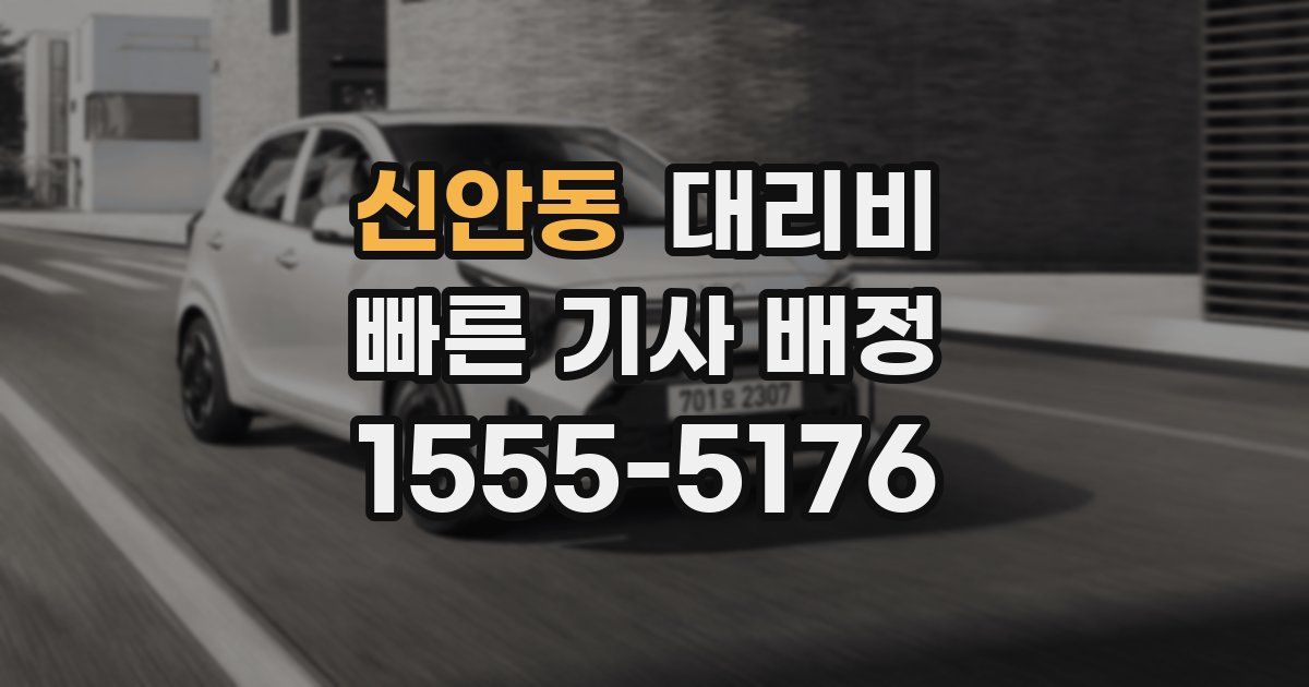 신안동 대리운전 가격