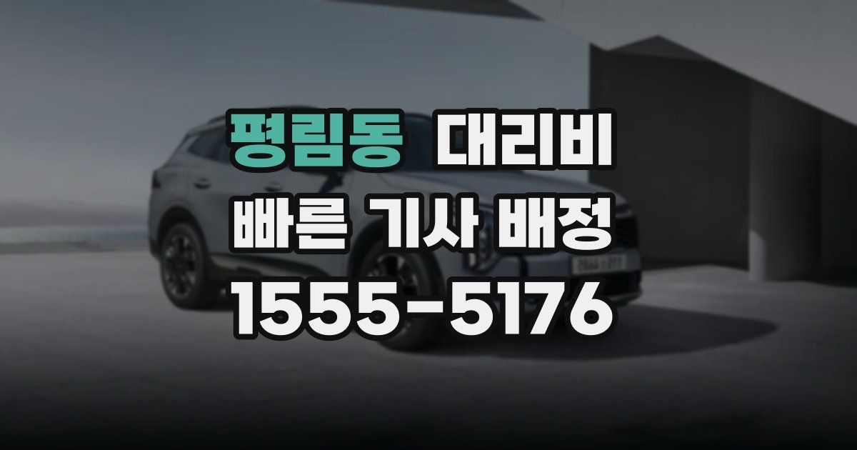 평림동 대리운전 가격